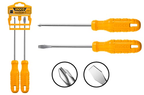 Ingco HKSD0258 2 Pcs screwdriver set