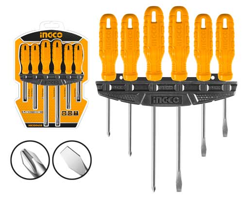 Ingco HKSD0658 6pcs Screwdriver Set