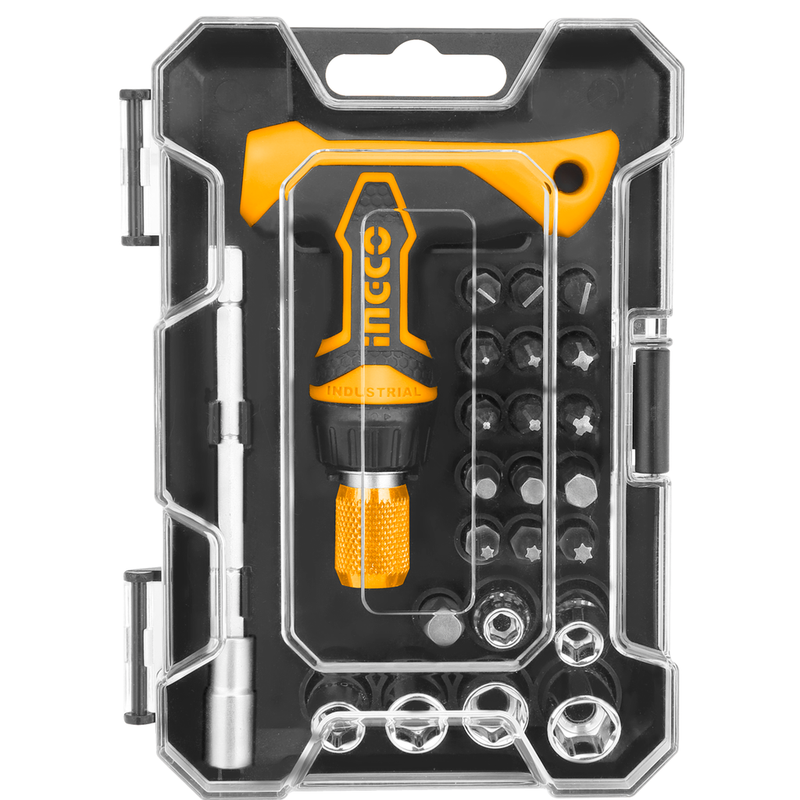 Ingco HKSDB0188 T-Handle Wrench Screwdriver, 24 Pieces