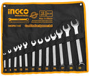 Ingco HKSPA1143 Combination spanner set 12pcs