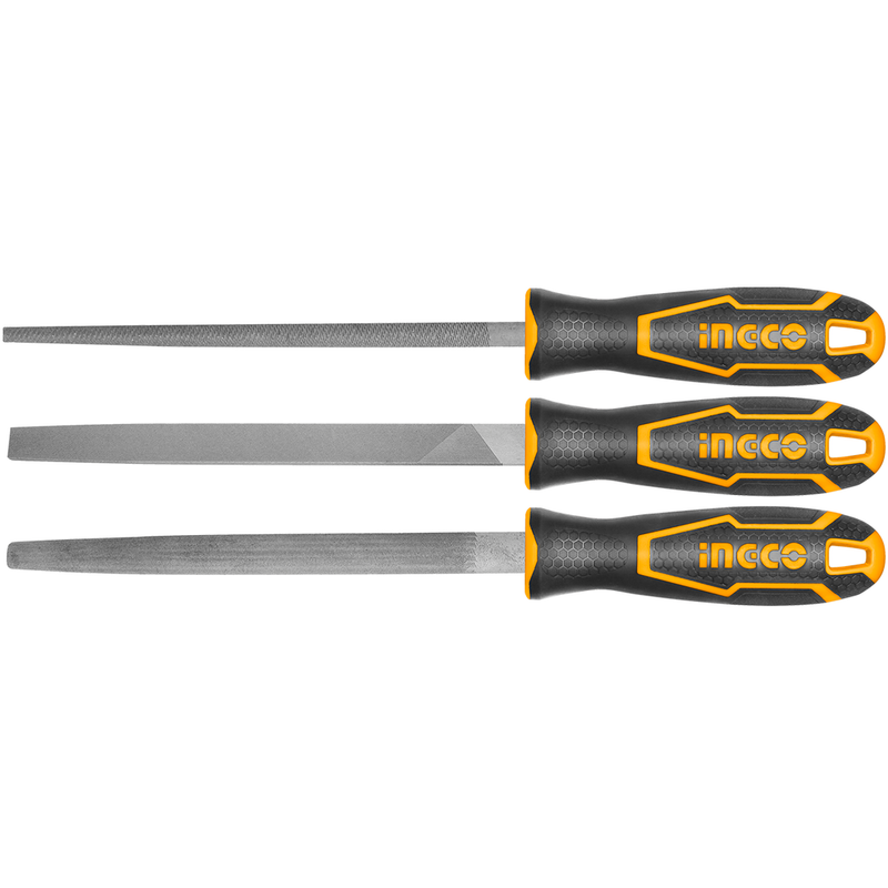 Ingco HKTFS1308 3-Piece Multi Size 8"/200mm Metal File Set