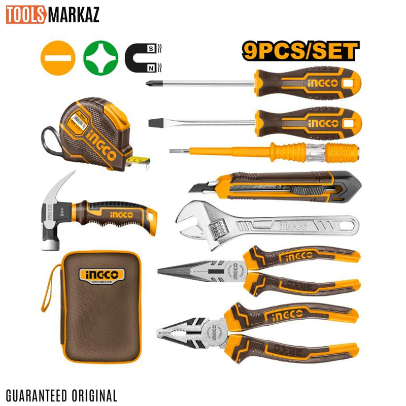 Ingco HKTH20809 Hand Tools Set 9 Pcs