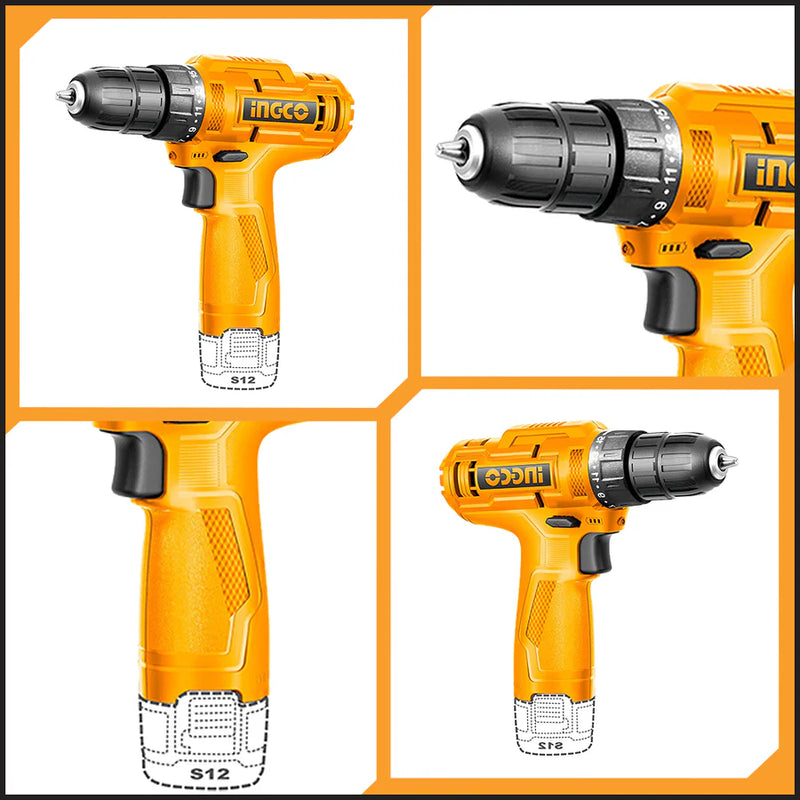 Ingco HKTHP10891 Cordless Drill 89Pcs Tools Set
