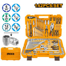 Ingco HKTHP21421 142pcs Combination Hand Tools Set with Case