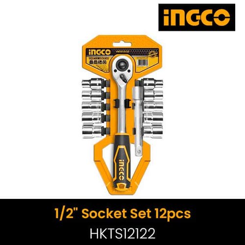 Ingco HKTS12122 12 Pcs 1/2 inch socket set