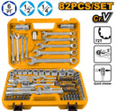 Ingco HKTS42802 82 Pcs 1/4" & 1/2" Socket Set – Professional Tool Kit