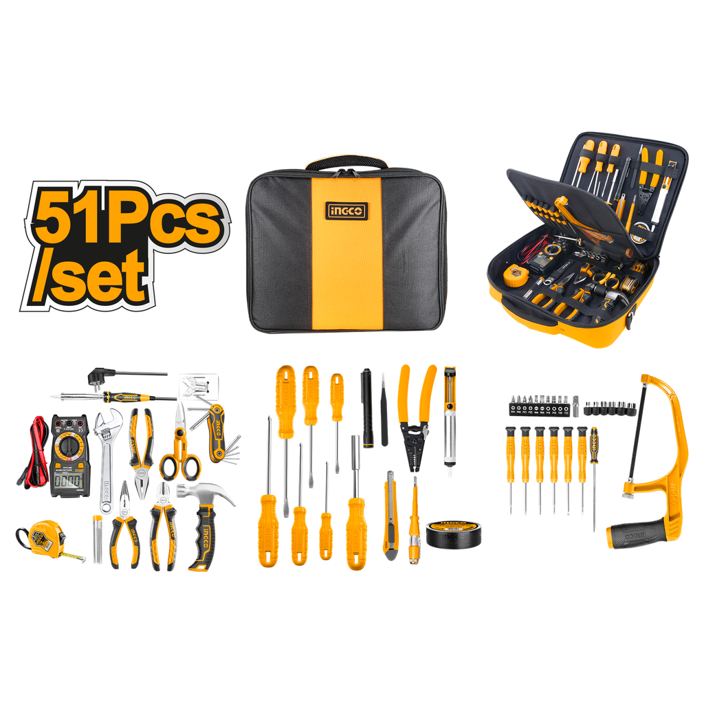 Ingco HKTTS0511 51pcs Telecom Hand Tools Set Toolkit | Digital Store ...
