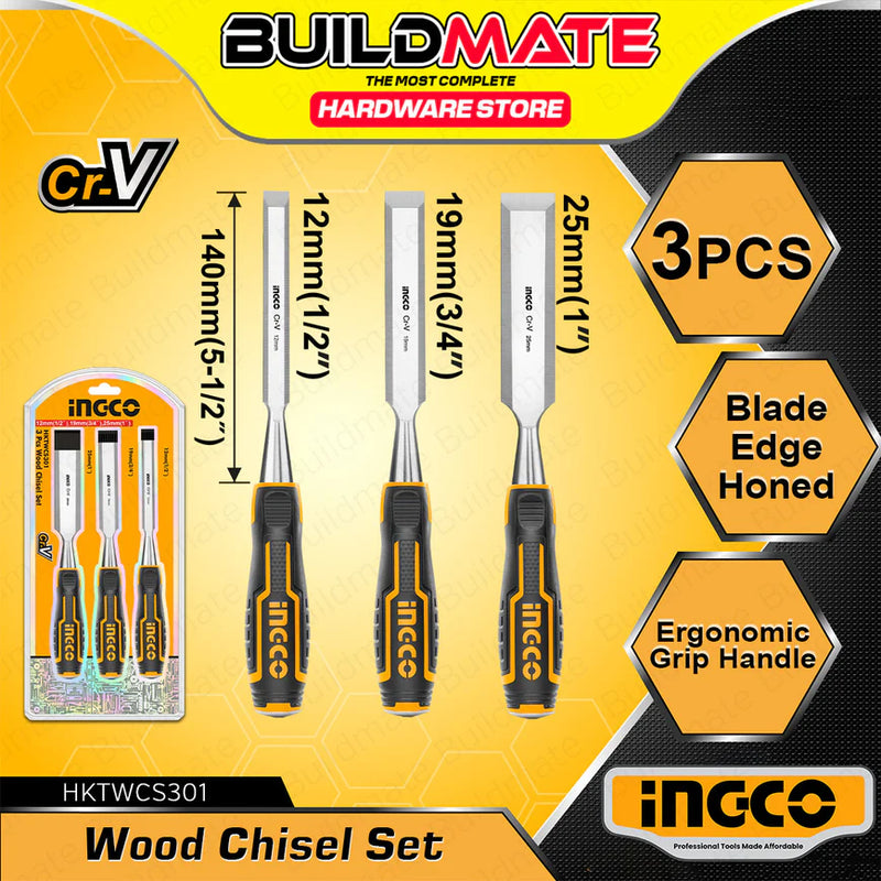 Ingco HKTWC0401 4pcs Wood Chisel Set