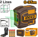 Ingco HLL156601 35M Self-Leveling Line Laser – Accurate Laser Level for DIY, Construction & Carpentry