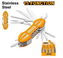 Ingco HMFK8158 15-in-1 Stainless Steel Multi-Function Knife – Heavy-Duty Utility Tool Set