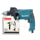 Makita HP1630 710W Electric Impact Hammer Drill  – 16mm (5/8″) Hammer Drill with Keyed Chuck – High-Power, Durable & Compact Electric Drill for Masonry, Wood & Metal