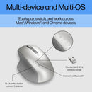 HP 930 Creator Wireless Mouse - Bluetooth/Wired Compatible with USB-A Dongle, 7 Programmable Buttons, Ergonomic Grip, Silent Click & Scroll-Up to 12 Week Battery Life, Rechargeable Mouse