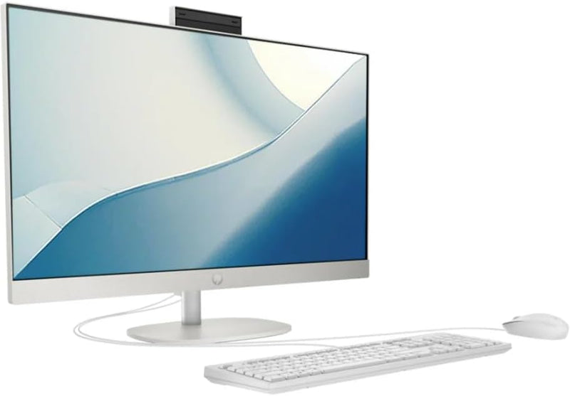 HP All-in-One 24-cr0027nh Desktop PC, Intel Core i5-1335U, 13 Gen 8GB DDR4 3200, 512GB SSD, FreeDOS, 23.8" FHD Touch Screen, No ODD (8C918EA)