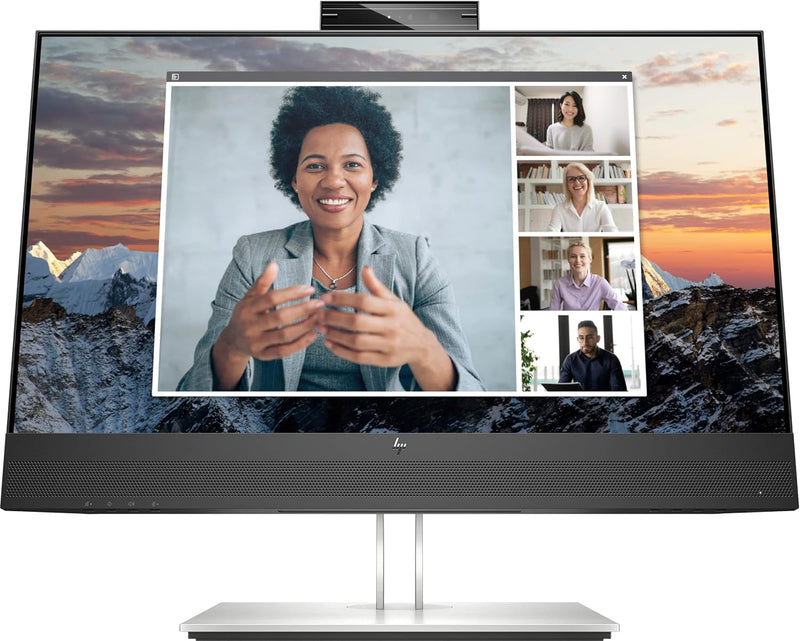 HP E34m G4 34 inch WQHD Curved USB-C Conferencing Monitor, Integrated Webcam, Integrated Speakers, Height/Tilt Adjustable (40Z26AS)