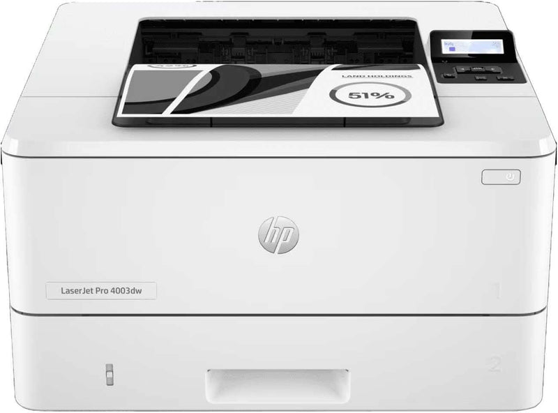 HP LaserJet Pro 4003dw Printer, Print - Duplex Printing, Wireless, Ethernet and USB Interface with 2-Line LCD Display - 2Z610A
