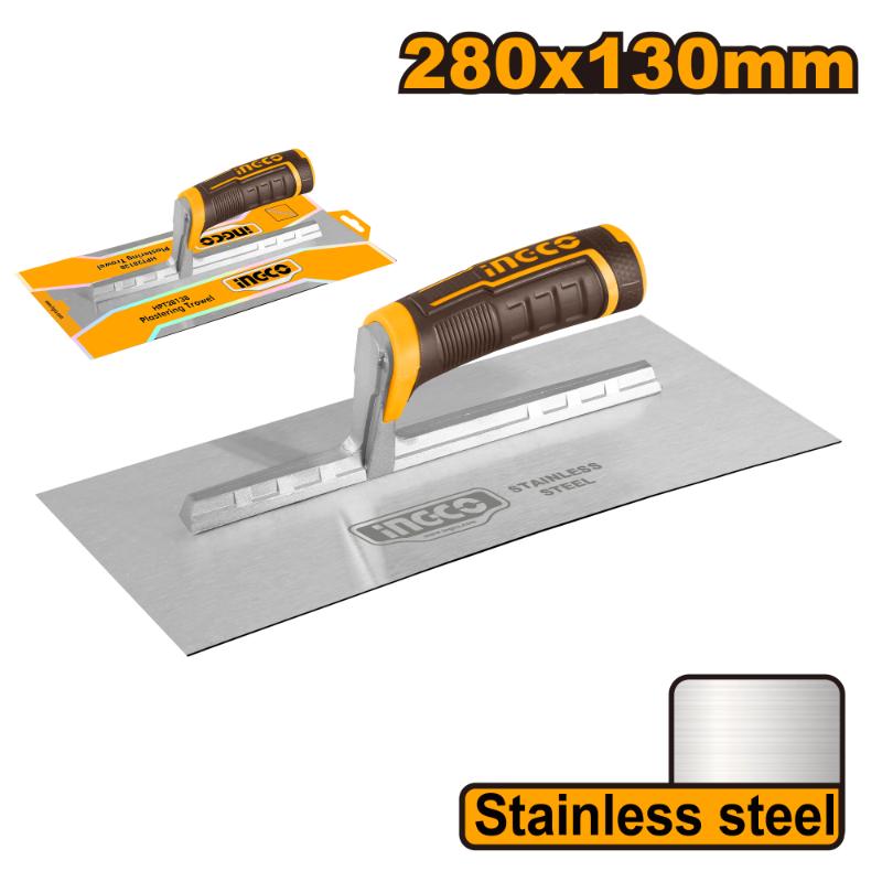 Ingco HPT28138 Stainless Steel Plastering Trowel