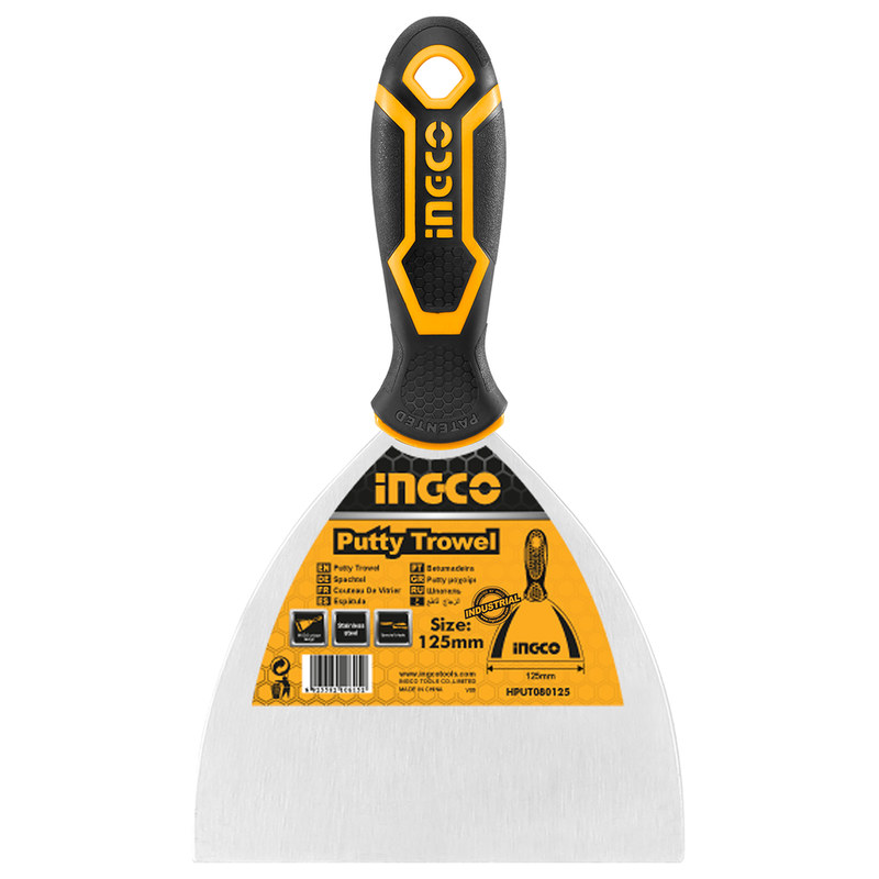 Ingco HPUT08125 5-Inch Stainless Steel Putty Trowel