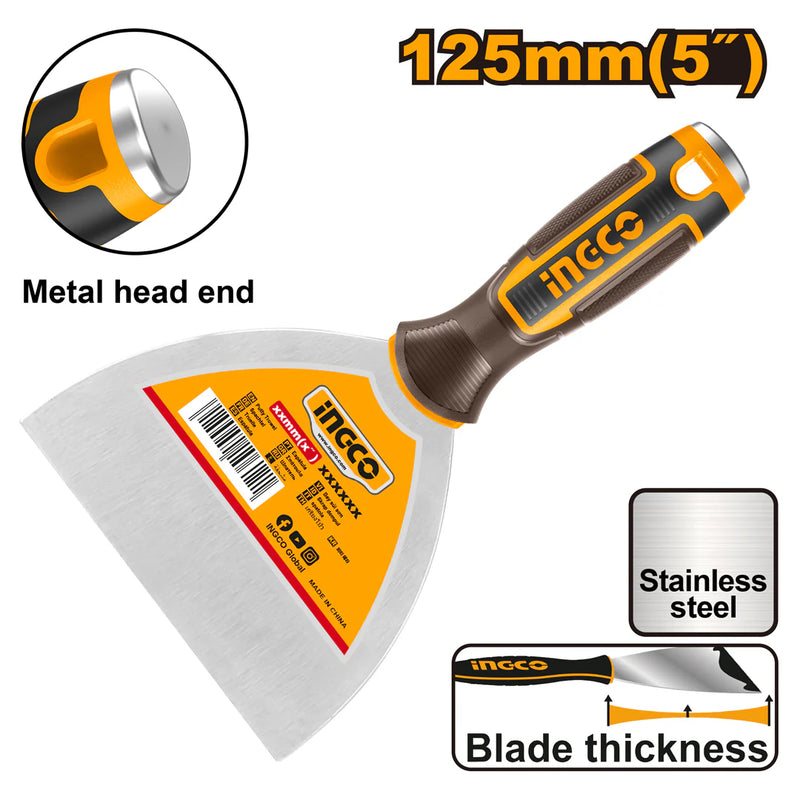 Ingco HPUT08125 5-Inch Stainless Steel Putty Trowel