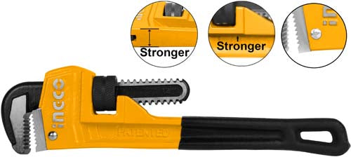 Ingco HPW0836 Carbon Steel Pipe Wrench, 36-inch Size