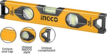 Ingco HSL08030 Spirit Level, 0.5mm,30cm