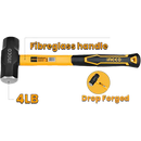 Ingco HSLH8804 Sledge Hammer 4 LB