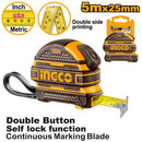 Ingco HSMT08525 Steel Measuring Tape (5mx25mm)