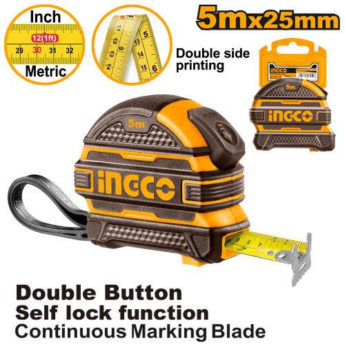 Ingco HSMT08525 Steel Measuring Tape (5mx25mm)