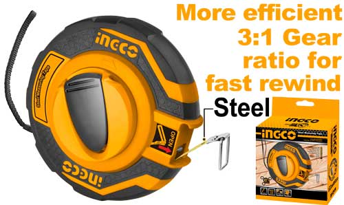 Ingco HSMT8420 Steel Measuring Tape 20mx12.5mm