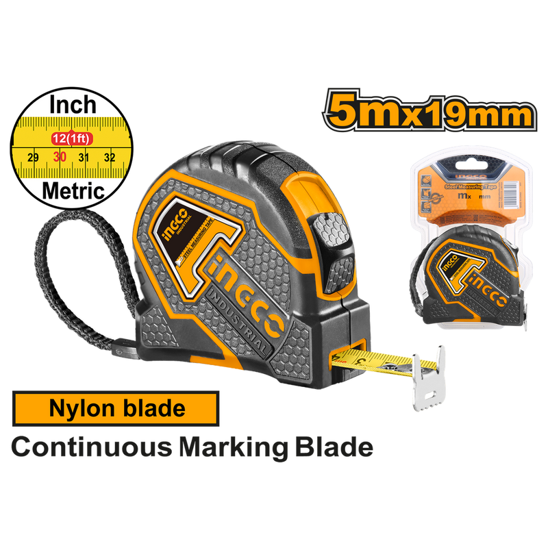 Ingco HSMT88052 5m Steel Measuring Tape