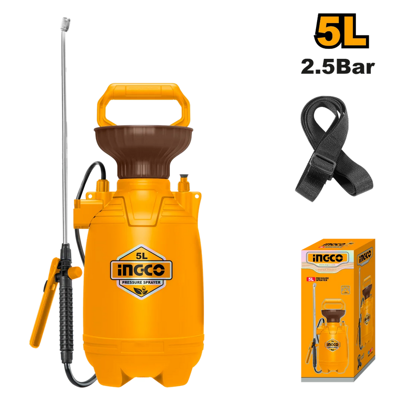 Ingco HSPP30502 Pressure Sprayer - 5L Capacity
