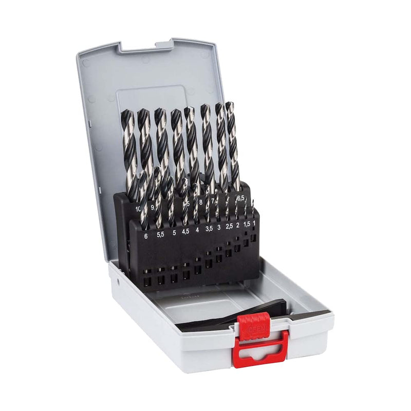 Bosch HSS-PointTeQ Probox Metal Drill Bit Set 1-10 mm (19pcs) - 2608577351
