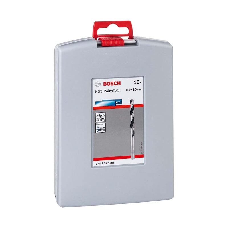 Bosch HSS-PointTeQ Probox Metal Drill Bit Set 1-10 mm (19pcs) - 2608577351