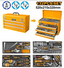 Ingco HTCS221321 132pcs Tool Chest Set – 3 Drawer Cabinet with Top Tray - Professional