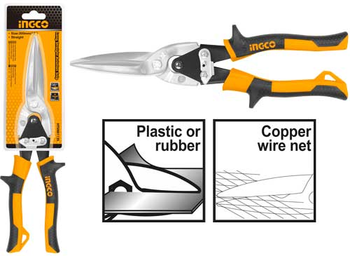 Ingco HTSN0112S Long straight aviation snip 300mm（12"）