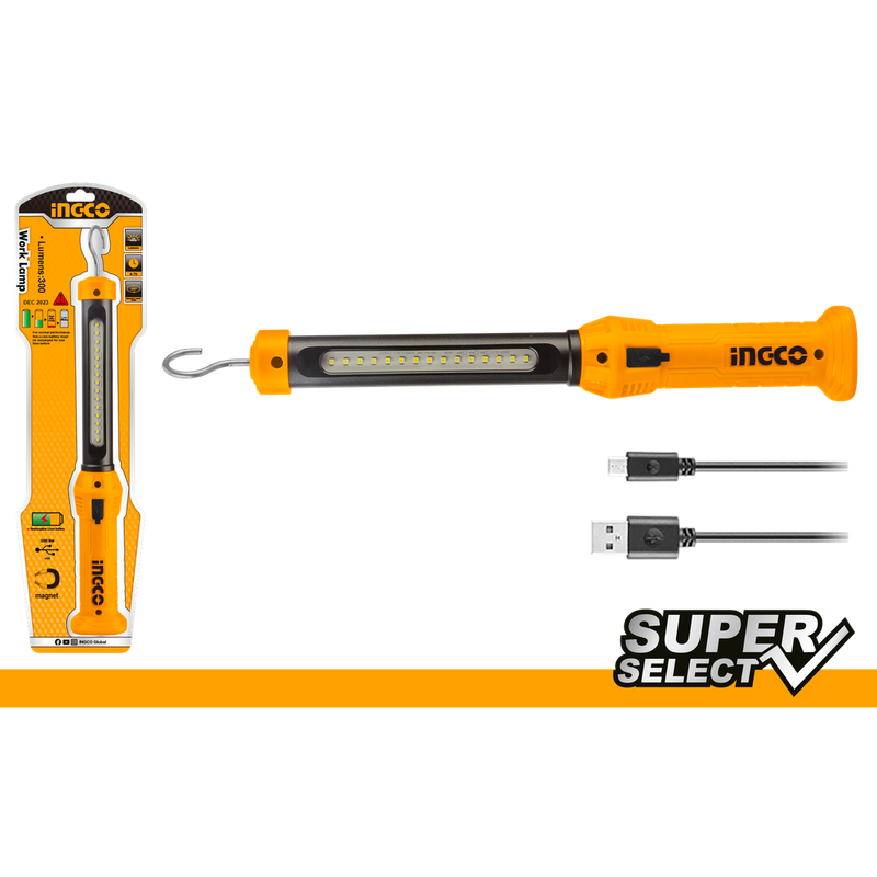 Ingco HWLI35261 USB Charging LED Flashlight