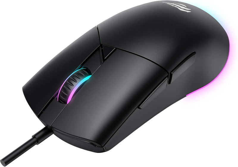 Havit MS1038 RGB Backlit Wired USB Gaming Mouse – High Precision, Programmable Buttons, Ergonomic Grip