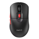 Havit MS59WB Dual Mode 2.4GHz+BT5.1 2400DPI Wireless Ergonomic Computer Mouse with USB Receiver
