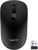 HAVIT MS626GT Wireless Optical Mouse – 2.4GHz, 10M Range, Ergonomic USB Mouse for PC & Laptop