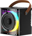 Havit SK822BT Mini Karaoke Machine with 2 Wireless Microphones, Speaker with Dynamic Lights, One-Touch Voice Change, Rechargeable Battery, Portable