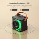 Havit SK822BT Mini Karaoke Machine with 2 Wireless Microphones, Speaker with Dynamic Lights, One-Touch Voice Change, Rechargeable Battery, Portable