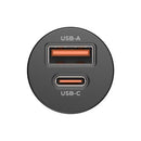 Havit CC2043 30W Dual-Port Car Charger DriveCharge Pro – Fast Charging USB + USB-C Car Adapter for Smartphones, Tablets, and In-Car Power Use