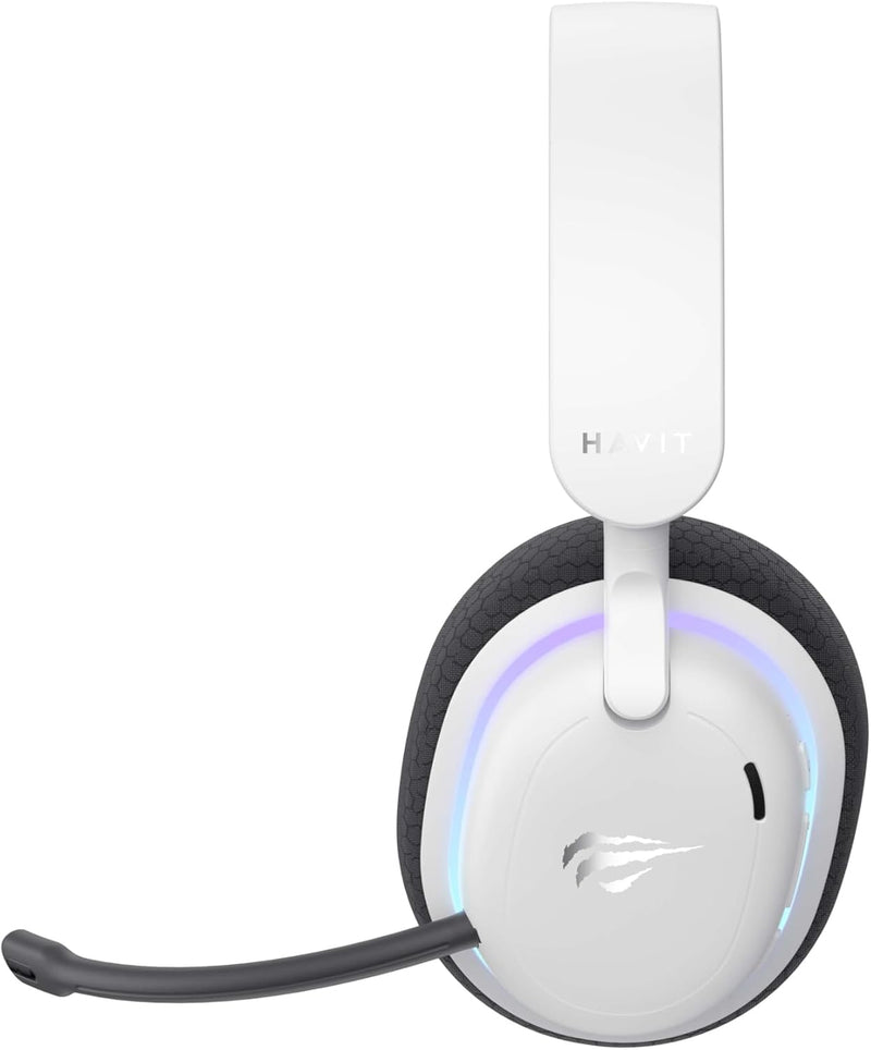 HAVIT Fuxi-H7 Wireless Gaming Headphones – 5-Mode RGB Lighting, Low Latency, Surround Sound-Gaming Series