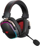Havit H2039BG Wireless Tri-Mode Gaming Headset – RGB Light, Magnetic Ear Cups, Clear Sound