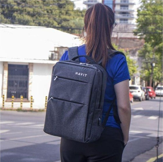 Havit H0026 15.6” Laptop Backpack – Waterproof USB Bag | Digital Store ...