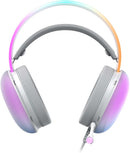 Havit Gamenote H2037D RGB Wired Gaming Headphones – Stereo Sound, Adjustable Mic, LED Lighting for PC, PS4, Xbox 