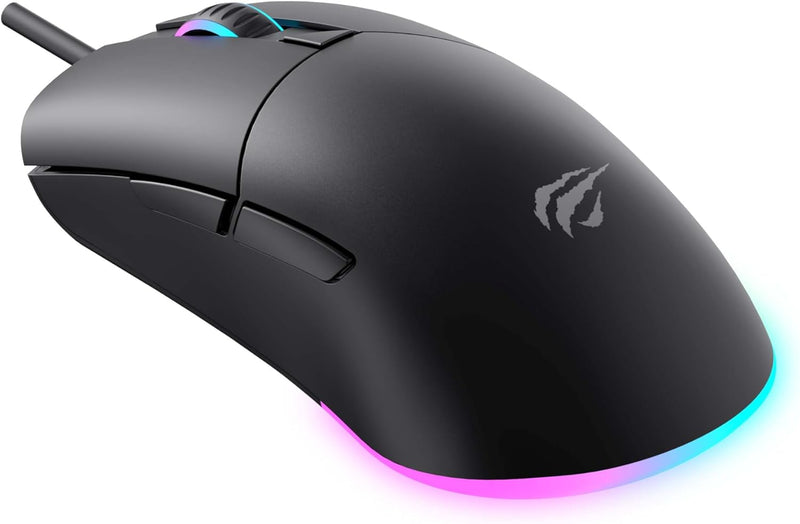 Havit MS1038 RGB Backlit Wired USB Gaming Mouse – High Precision, Programmable Buttons, Ergonomic Grip