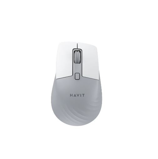 Havit MS58WB Dual Mode Wireless Mouse – Bluetooth 5.2 & 2.4GHz USB, Silent, Rechargeable, Ergonomic Mouse for Laptop, PC & Mac