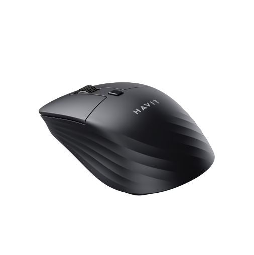 Havit MS58WB Dual Mode Wireless Mouse – Bluetooth 5.2 & 2.4GHz USB, Silent, Rechargeable, Ergonomic Mouse for Laptop, PC & Mac