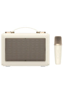 Havit SK823BT Retro Portable Karaoke Bluetooth Speaker – Heavy Duty Professional Wireless PA Speaker with Microphone Support, High Power Audio, and Rechargeable Battery for Parties, Karaoke, and Outdoor Entertainment Use