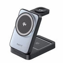 Havit W3103 3‑in‑1 10000mAh Magnetic Wireless Charger and Power Bank – All‑in‑One Magnetic Wireless Charging Station with Portable Power Bank for Smartphones, AirPods, and Smartwatches